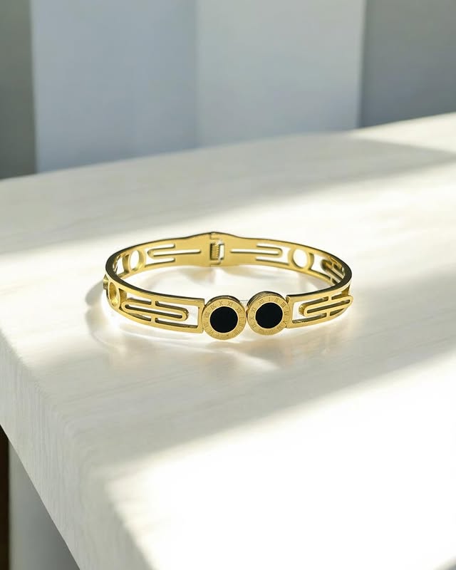 SLEEK DUO STONE BRACELET