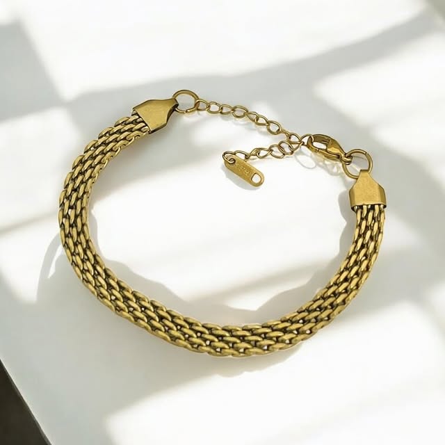 WIDE MESH BRACELET
