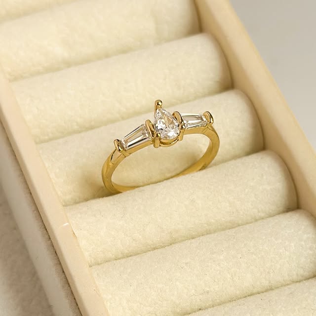 DUO STONED RING