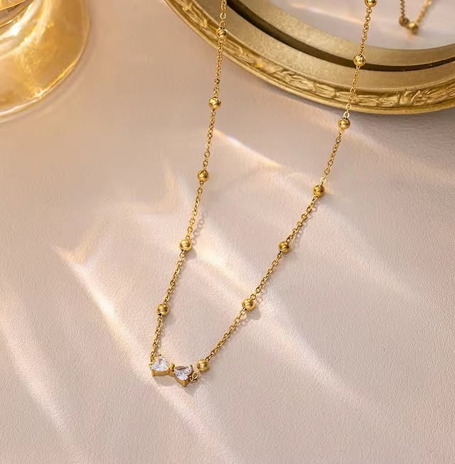 BEADED BALL NECKLACE