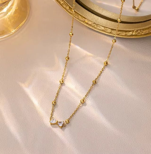 BEADED BALL NECKLACE
